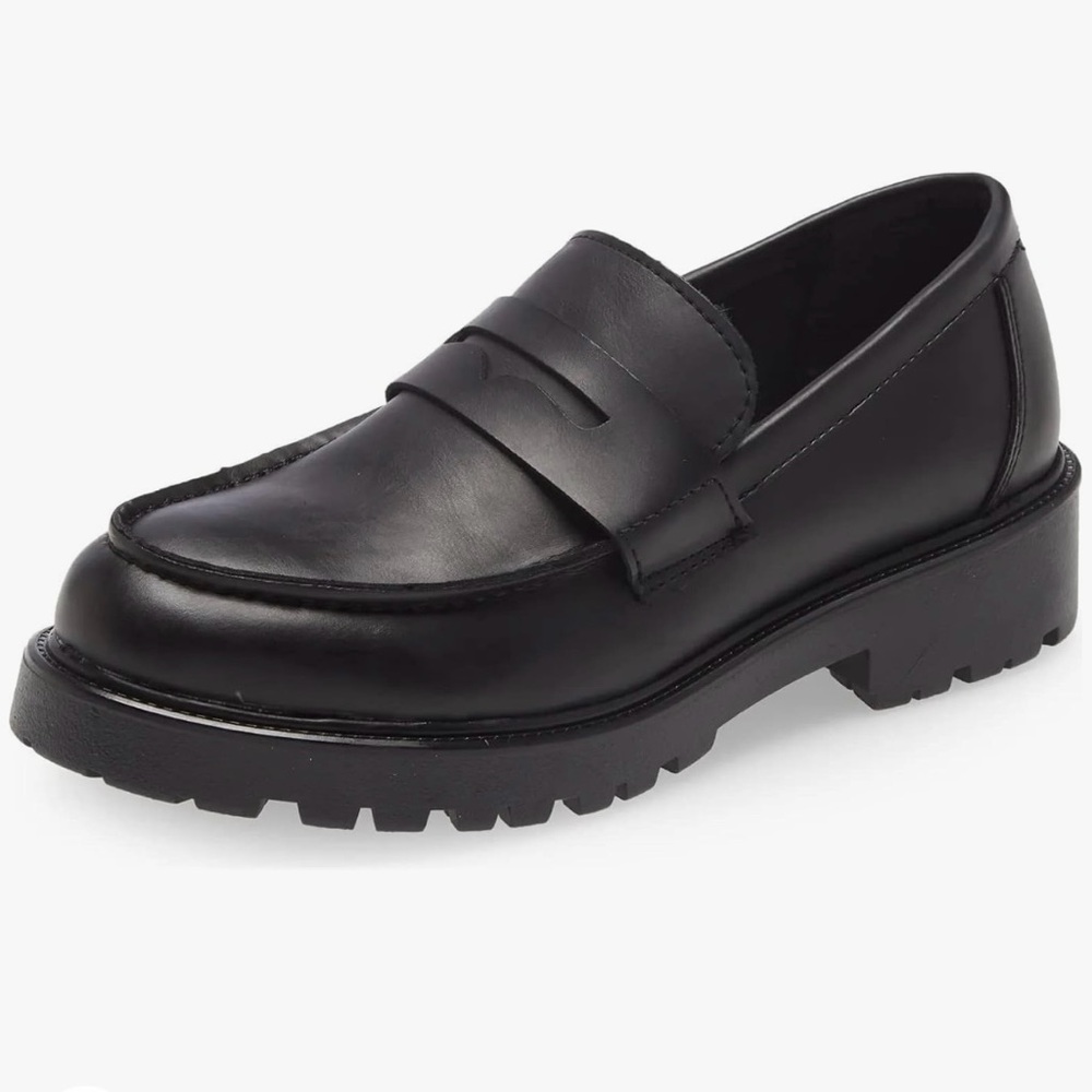 Steve Madden Classic Black Leather Loafers